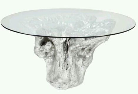 Silvery Round Root Belah Tinggi Coffee Table With Glass Surya Java 12 Aug Silvery Round Root Belah Tinggi Coffee Table With Glass