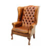 One seater leather sofa chair