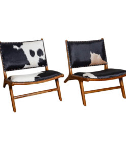 Cowhide bench
