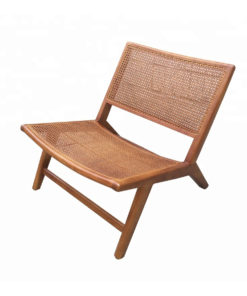 Wooden rattan lazy chair
