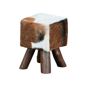 Goat hide stool