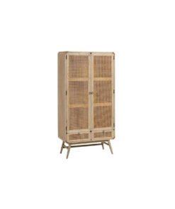 Wooden rattan cabinet by SJFurnindo