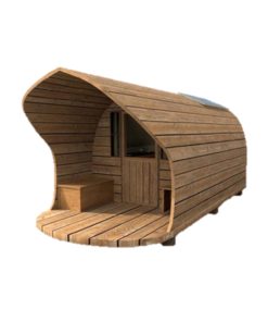 Wooden camping pod by SJFurnindo